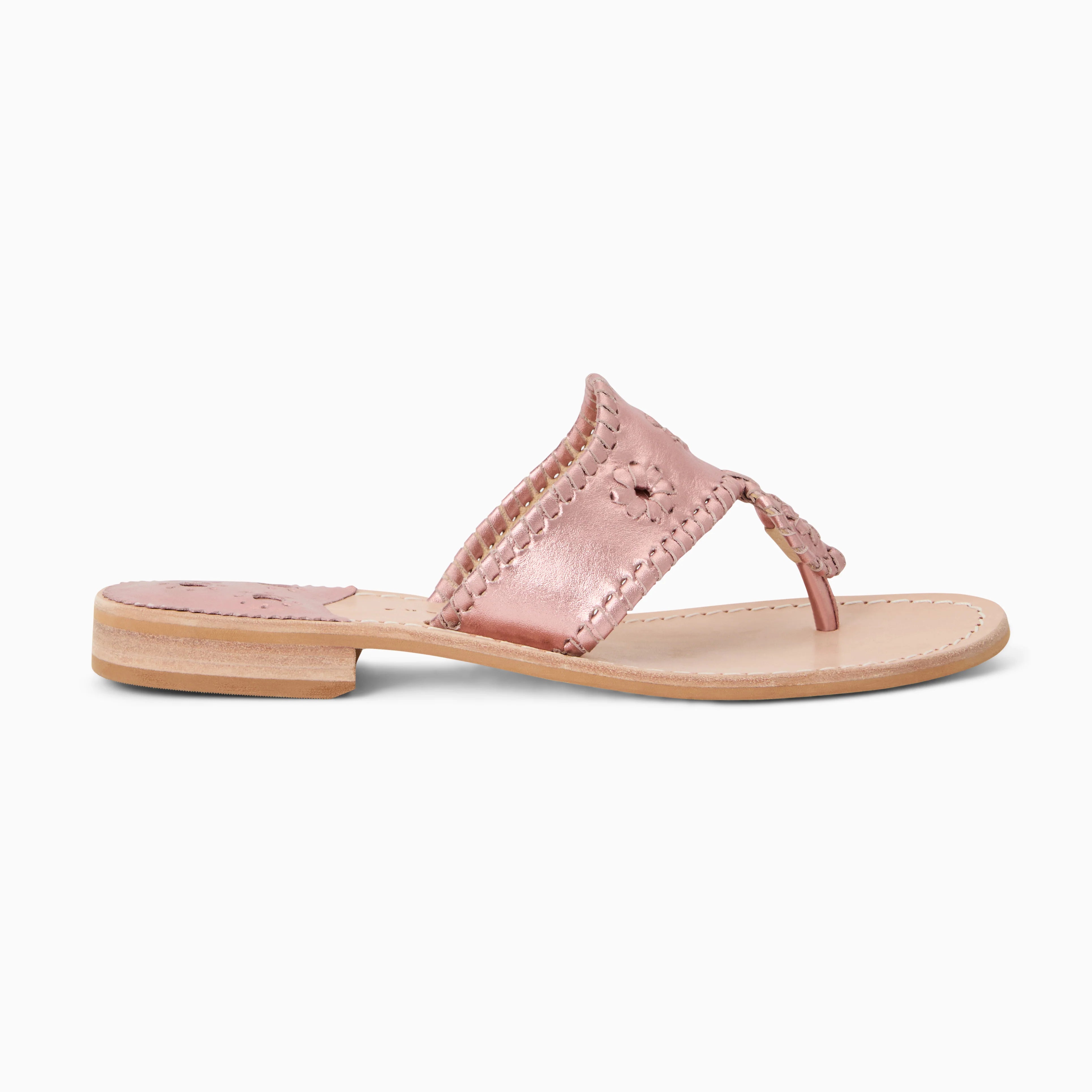 Jack Rogers Jacks Flat Sandal Metallic | Rose Quartz image 1