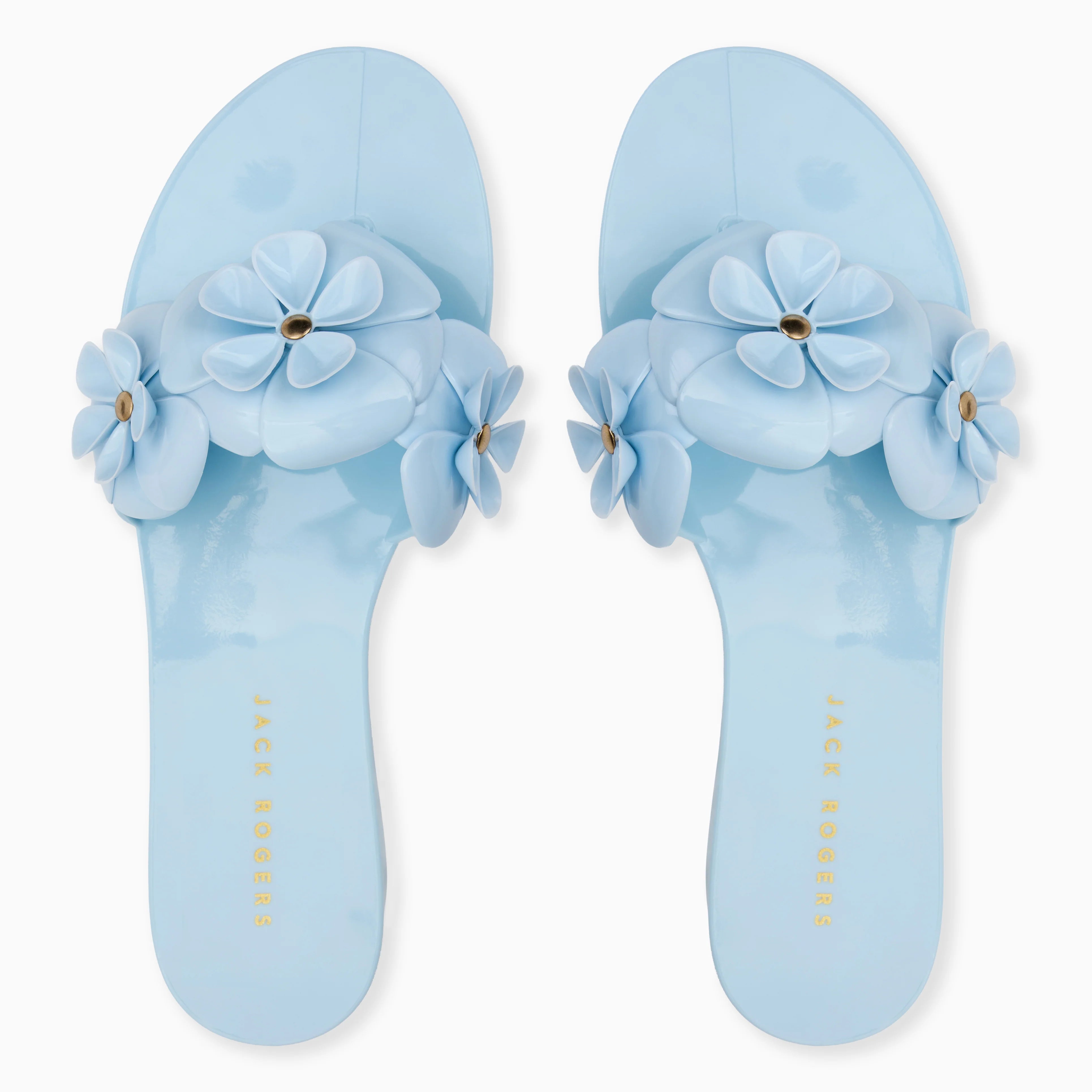 Jack Rogers Amelia Jelly Flip Flop | Baby Blue image 1
