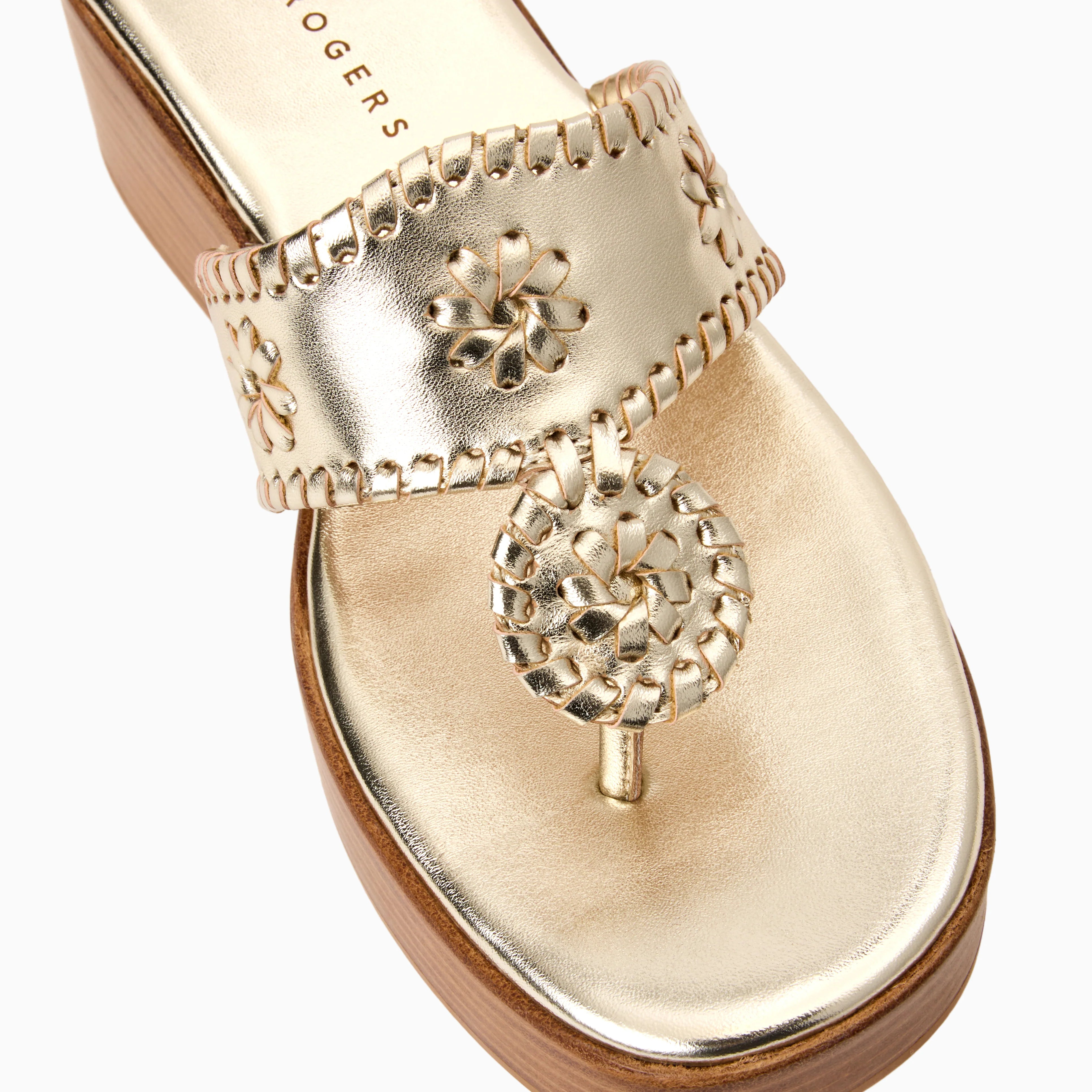 Jack Rogers Jacks Mid-Wedge | Platinum image 1