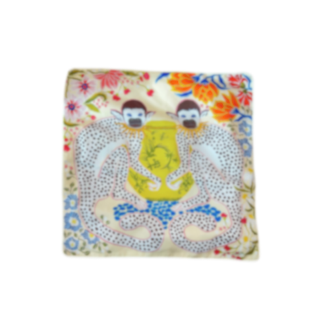Paige Gemmel Pillow | Twin Monkey Floral | Multi image 0