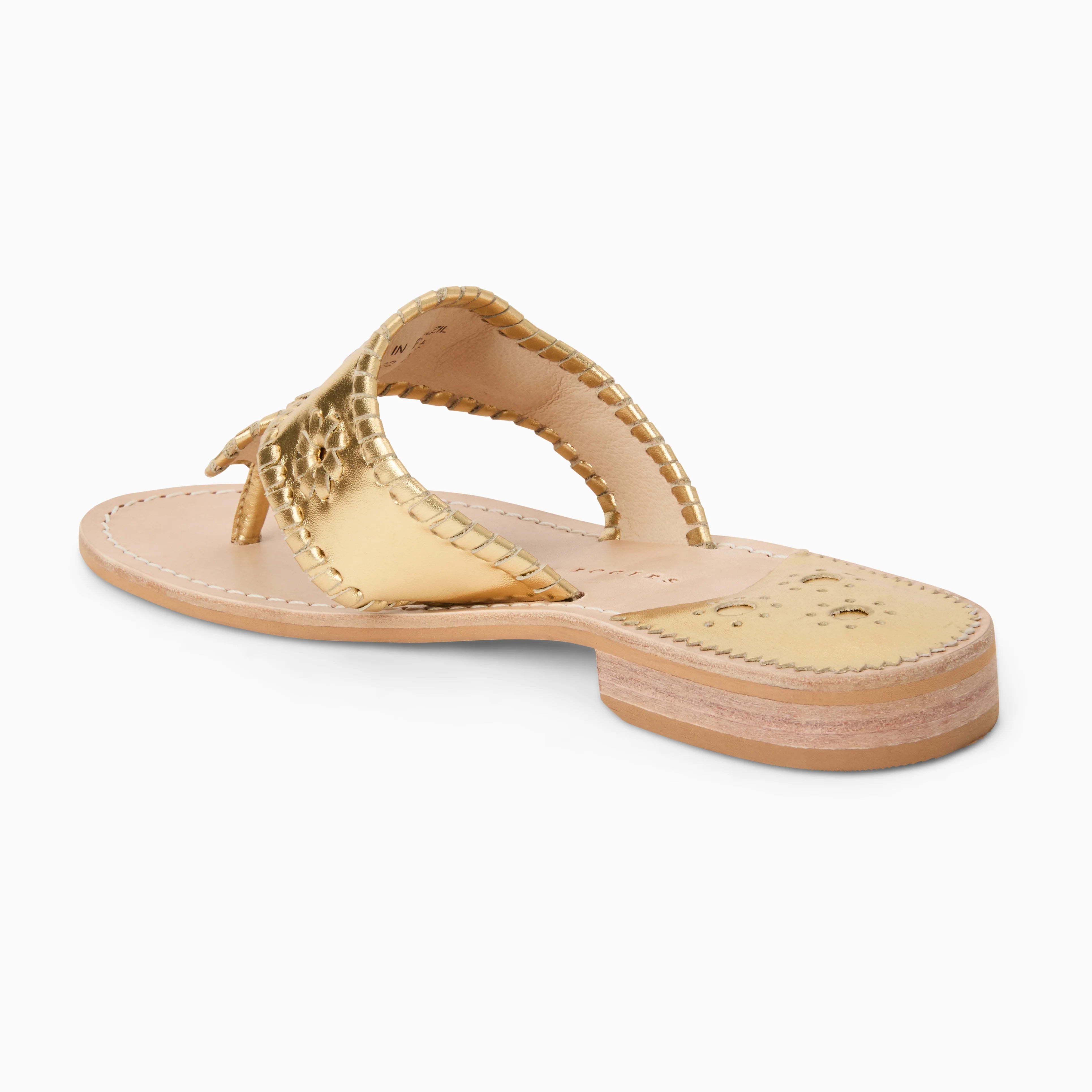 Jack Rogers Jacks Flat Sandal Metallic | Gold image 4