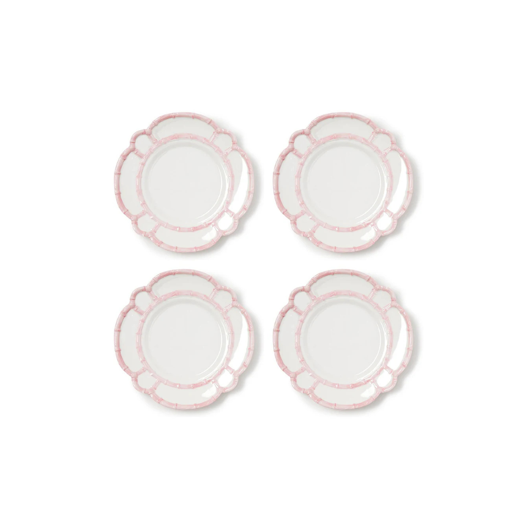 BAMBOO TOUCH DINNER PLATES | PINK | S/4 image 0