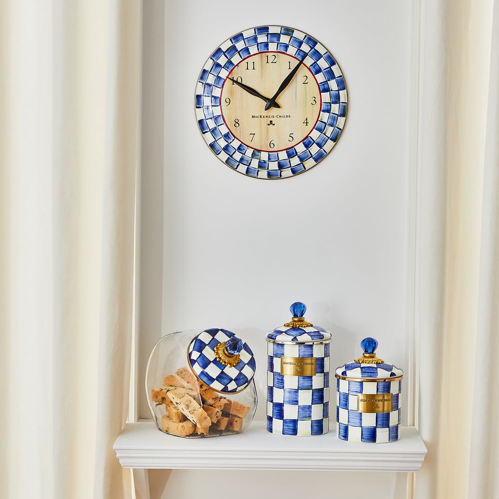 Royal Check Wall Clock image 1