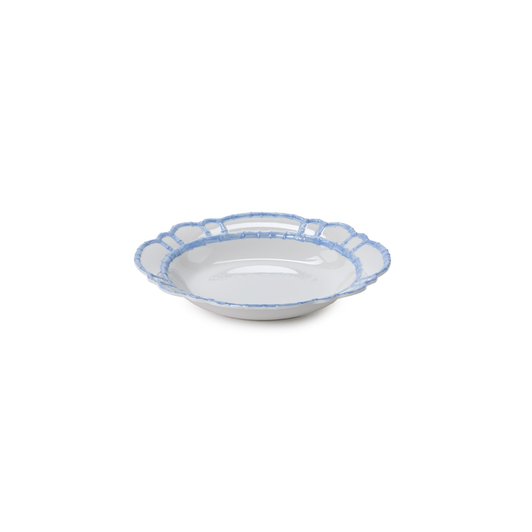 BAMBOO TOUCH SERVING/CENTERPIECE BOWL | FRENCH BLUE image 1