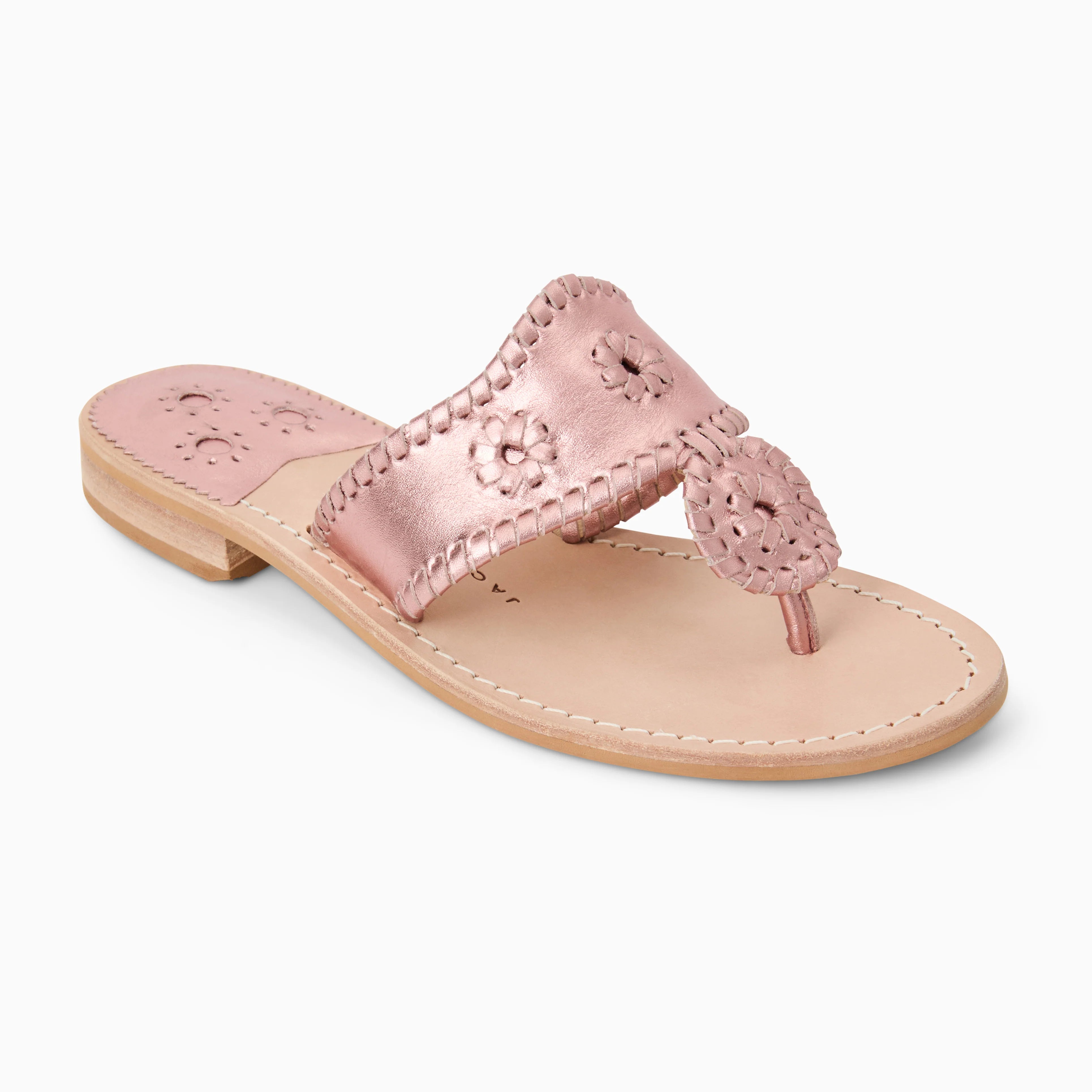 Jack Rogers Jacks Flat Sandal Metallic | Rose Quartz image 0