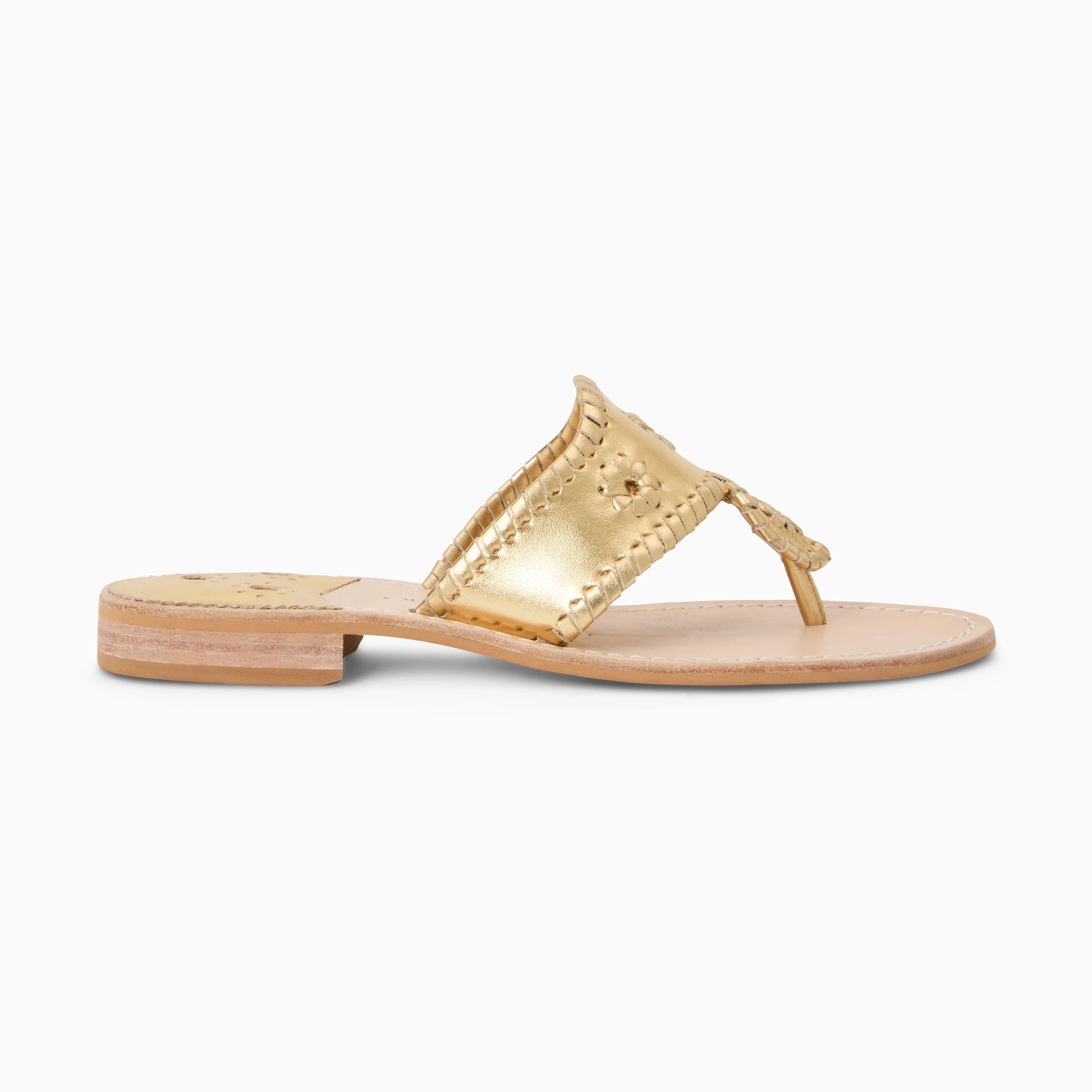 Jack Rogers Jacks Flat Sandal Metallic | Gold image 2
