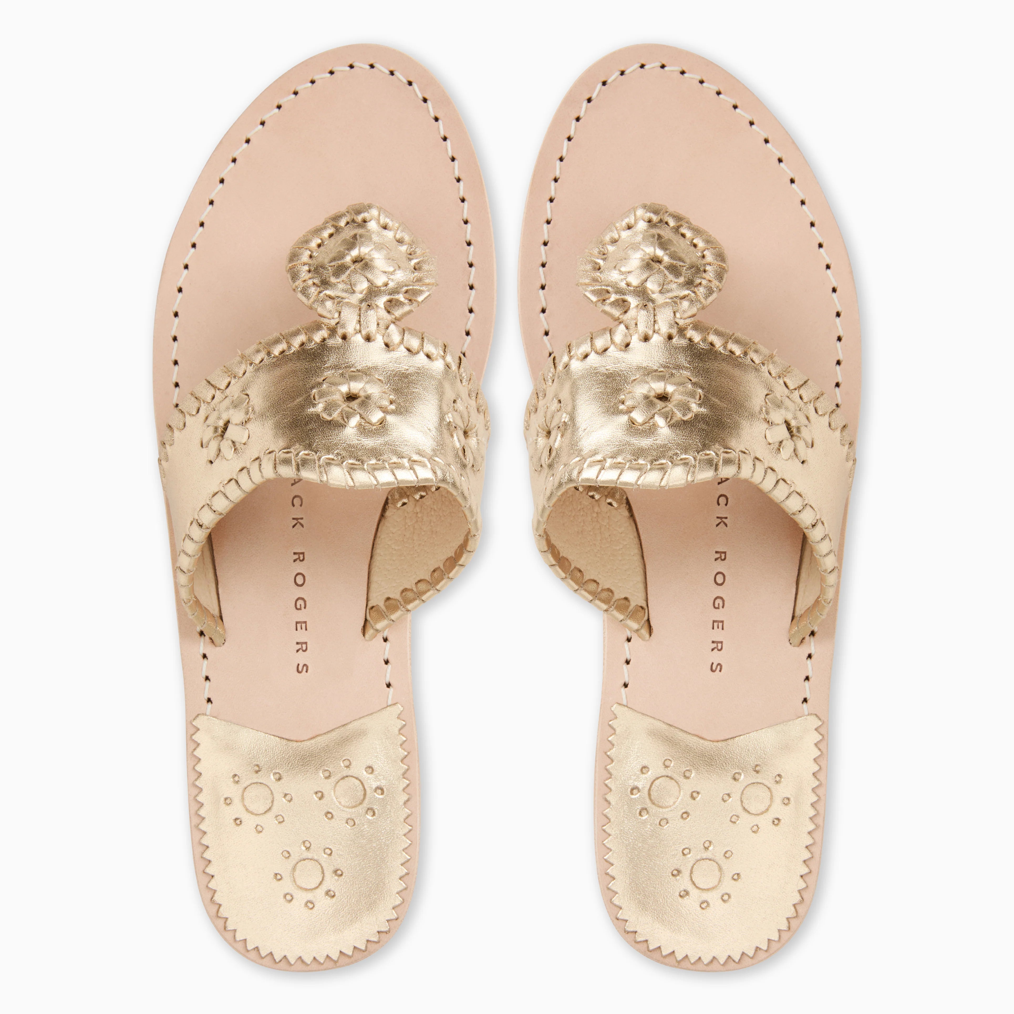 Jack Rogers Jacks Flat Sandal Metallic | Platinum image 3