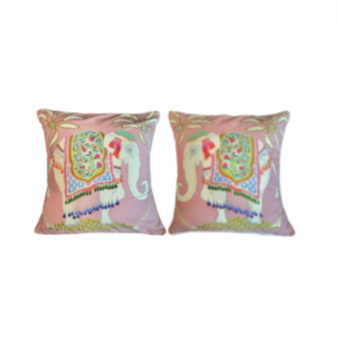 Paige Gemmel Pillow | Elephant Facing Left or Right | Pink image 0