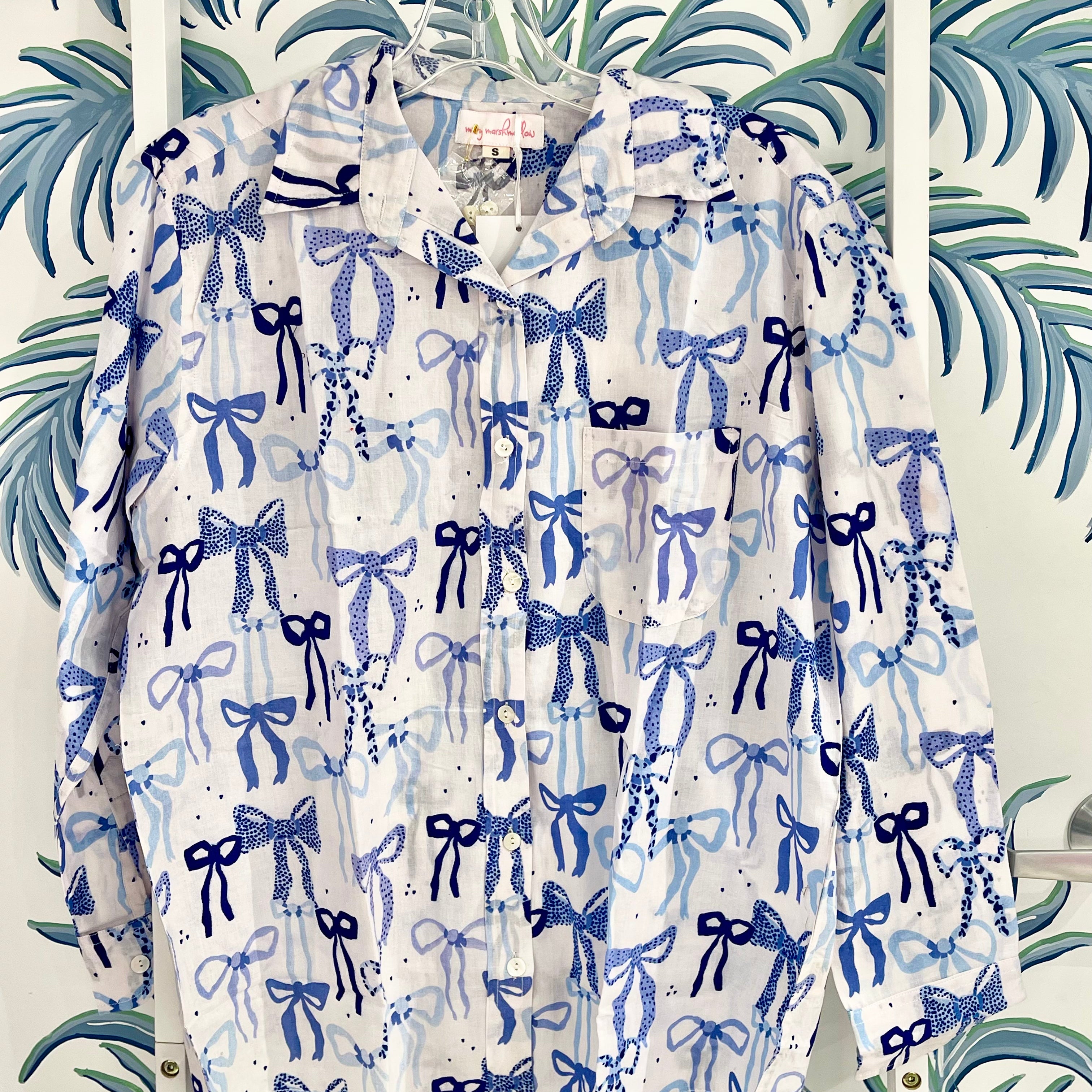 Boyfriend Shirt | Bows | Various Colors