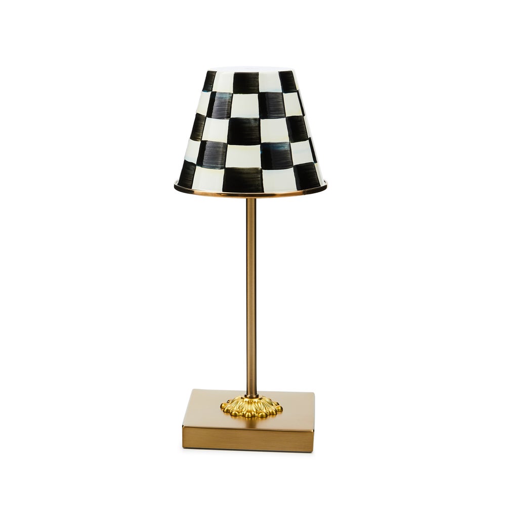 Courtly Check LED Rechargeable Cafe Table Lamp image 0