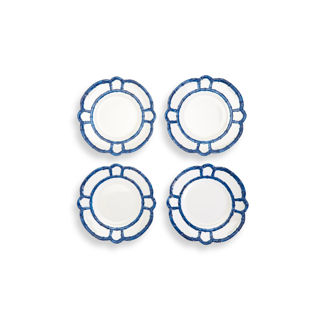 BAMBOO TOUCH DINNER PLATES | BLUE | S/4 image 0