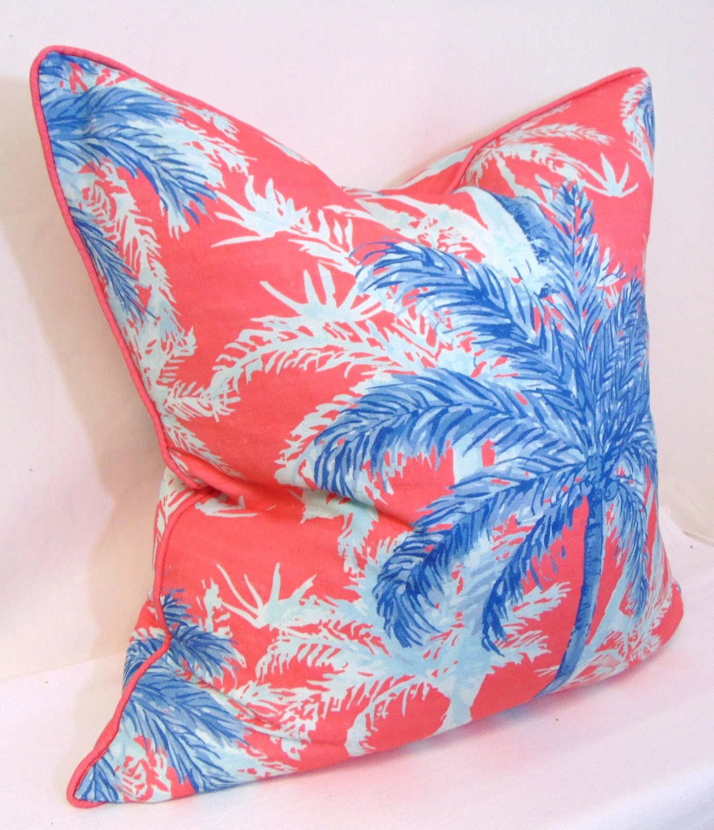 Limited Edition Palm Beach Pillow Cover with Welt image 1