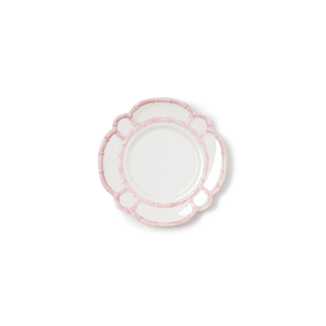 BAMBOO TOUCH DINNER PLATES | PINK | S/4 image 1