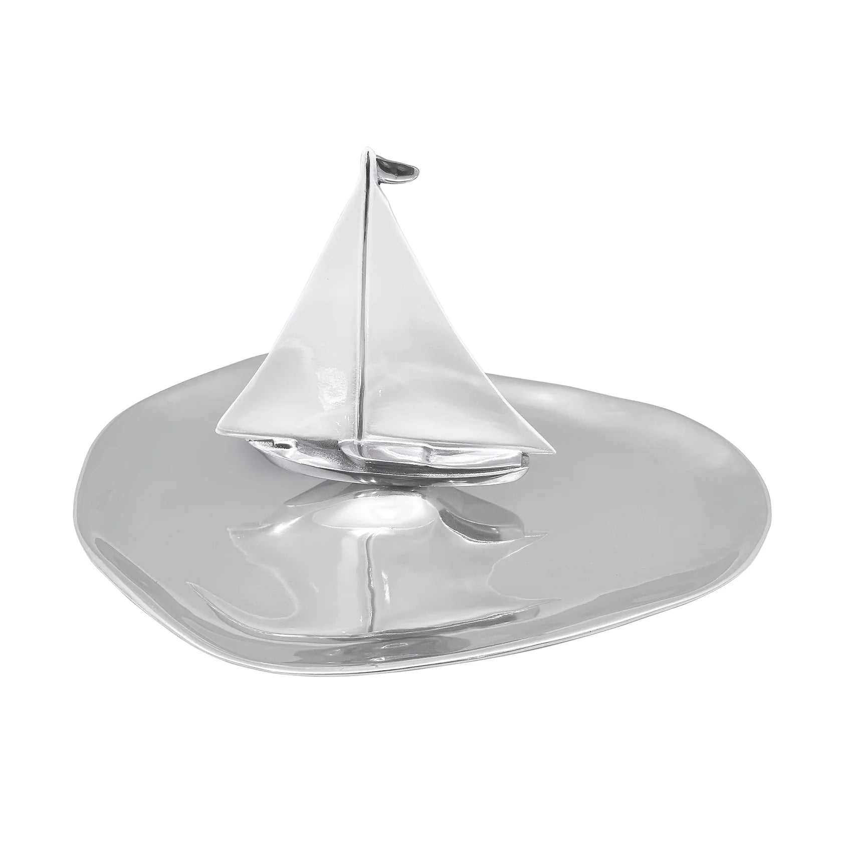 White Sailboat Platter image 0