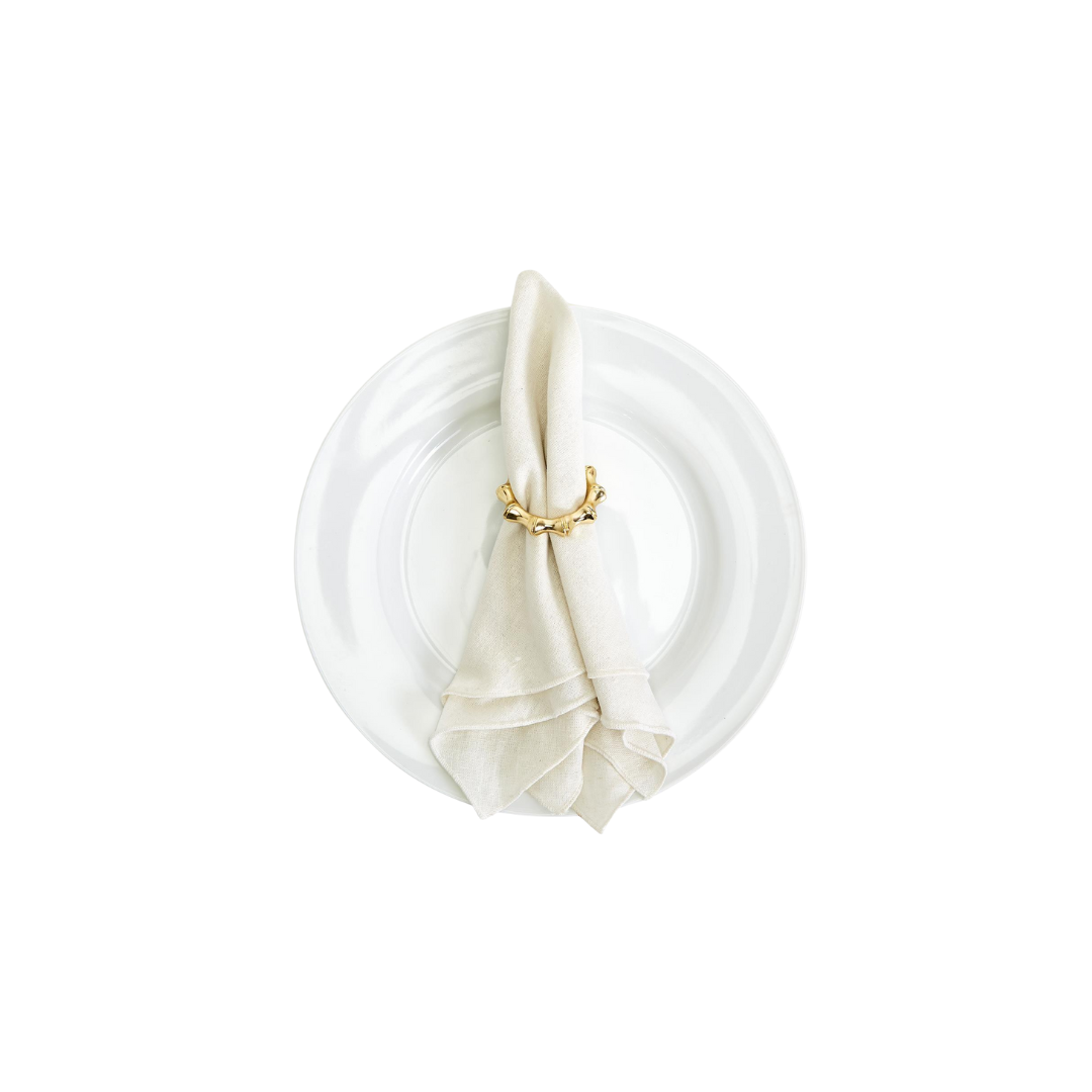 Gold Bamboo Napkin Ring | S/4 image 1