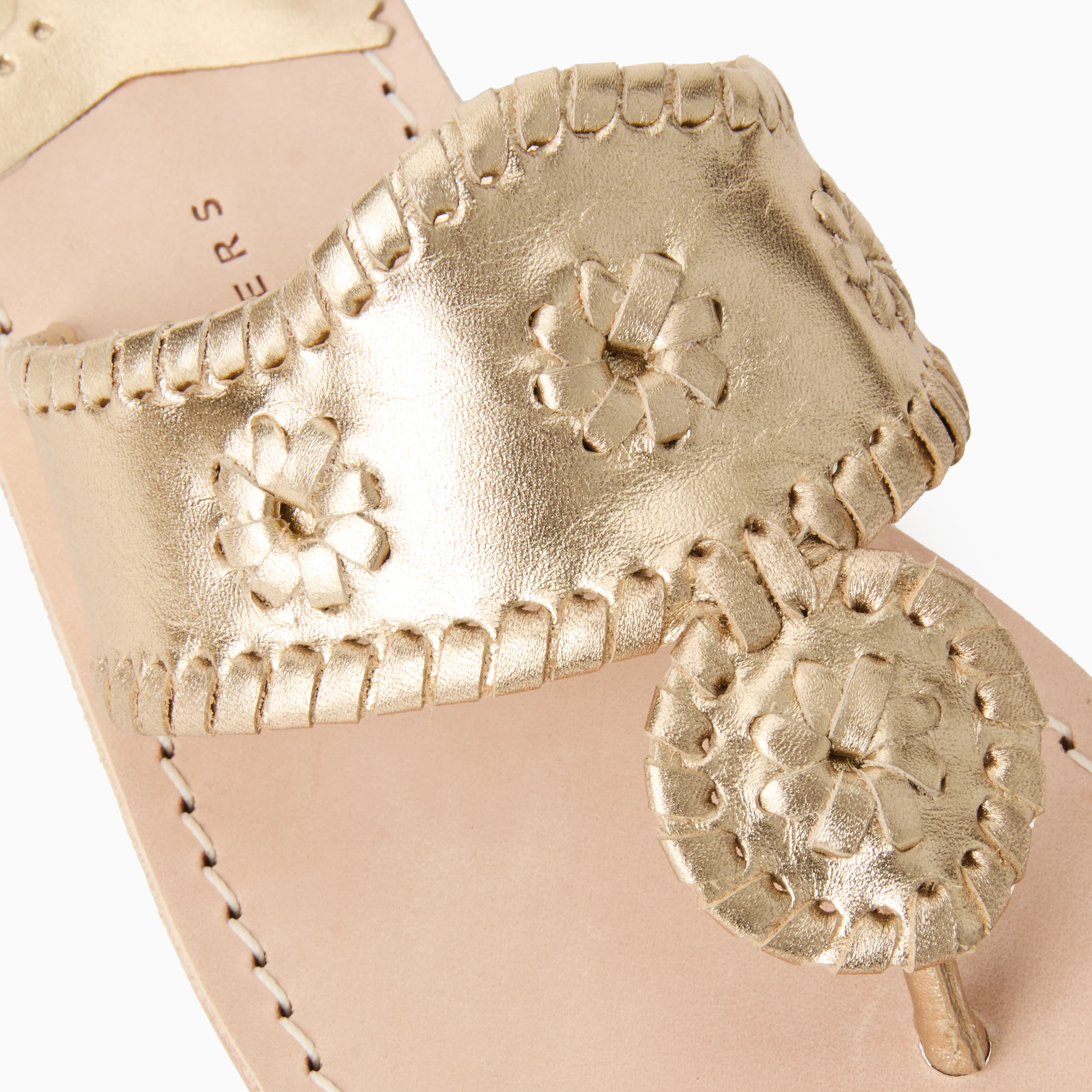 Jack Rogers Jacks Flat Sandal Metallic | Platinum image 1