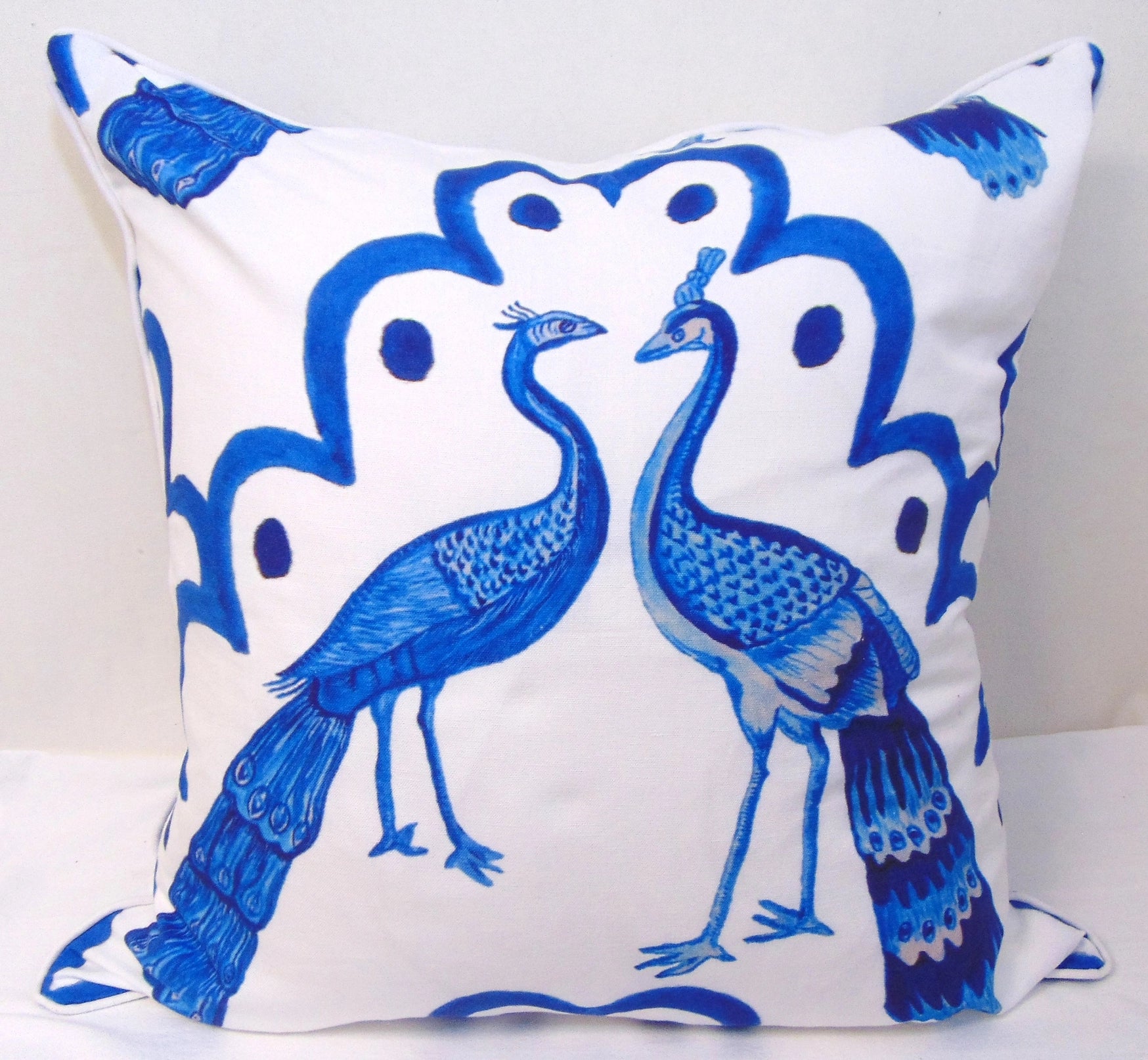 Limited Edition Peacocks Pillow Cover image 0