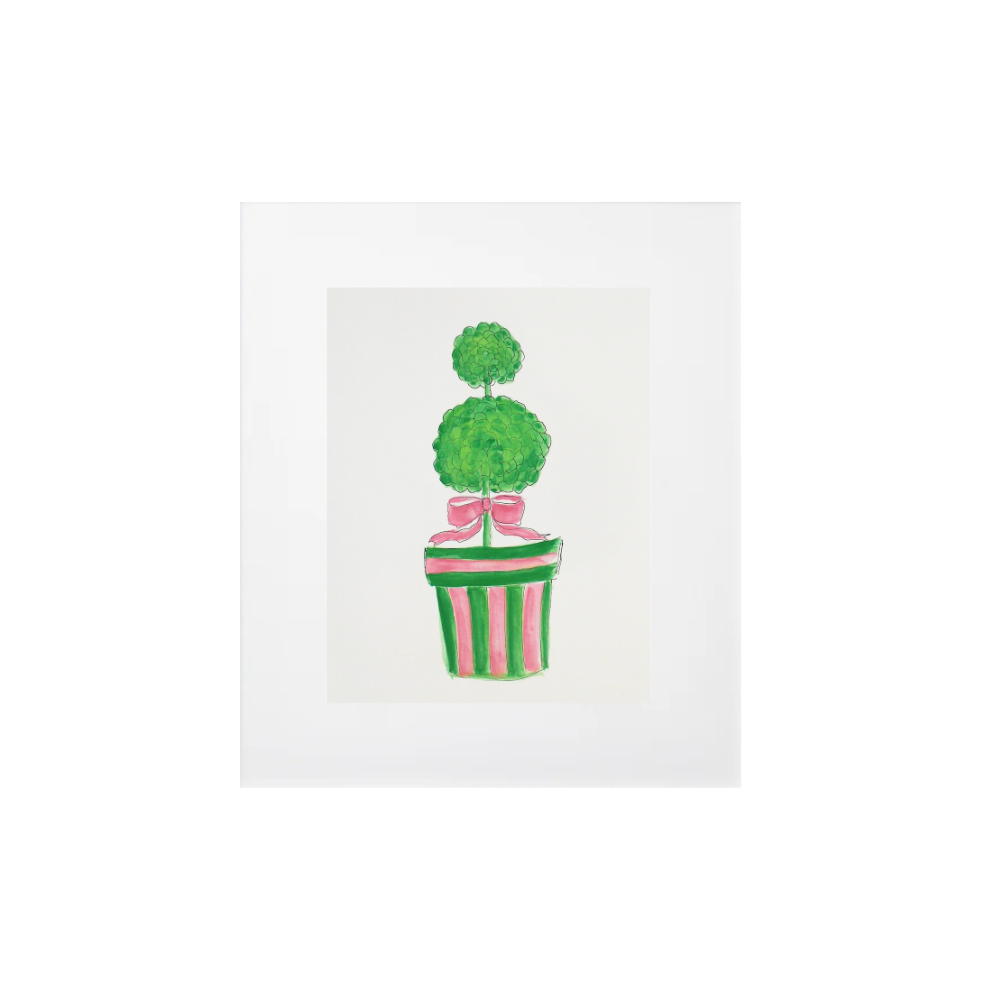 Double Topiary Art Print | 14" x 11" image 0