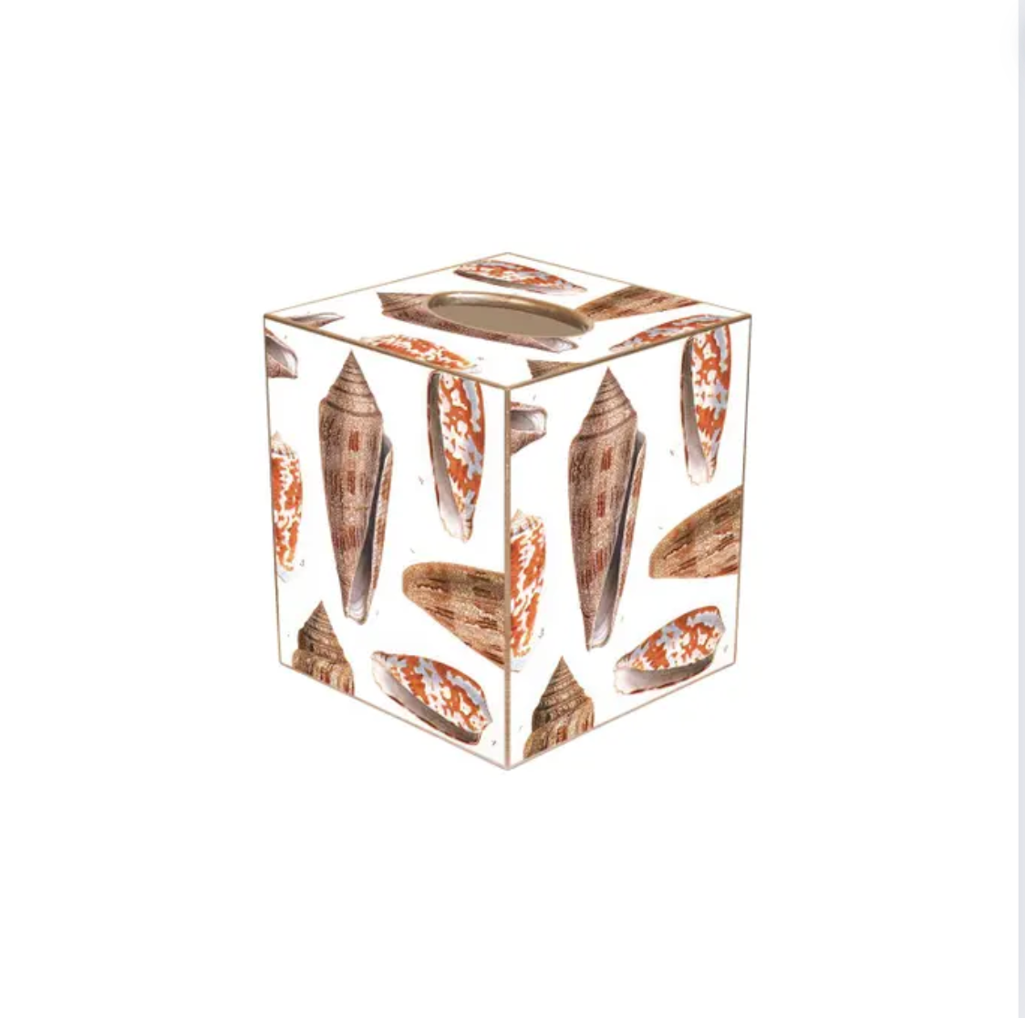 Tissue Box Holder | Island Shells image 0