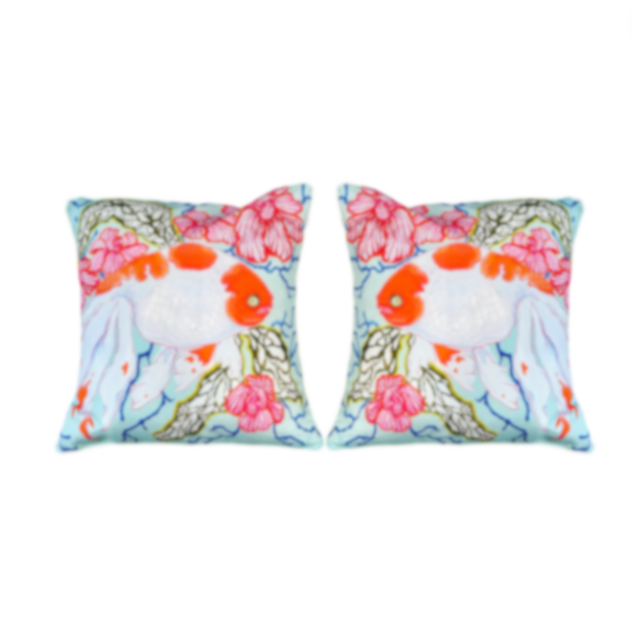 Paige Gemmel Pillow | Koi Facing Left or Right | Multi image 0