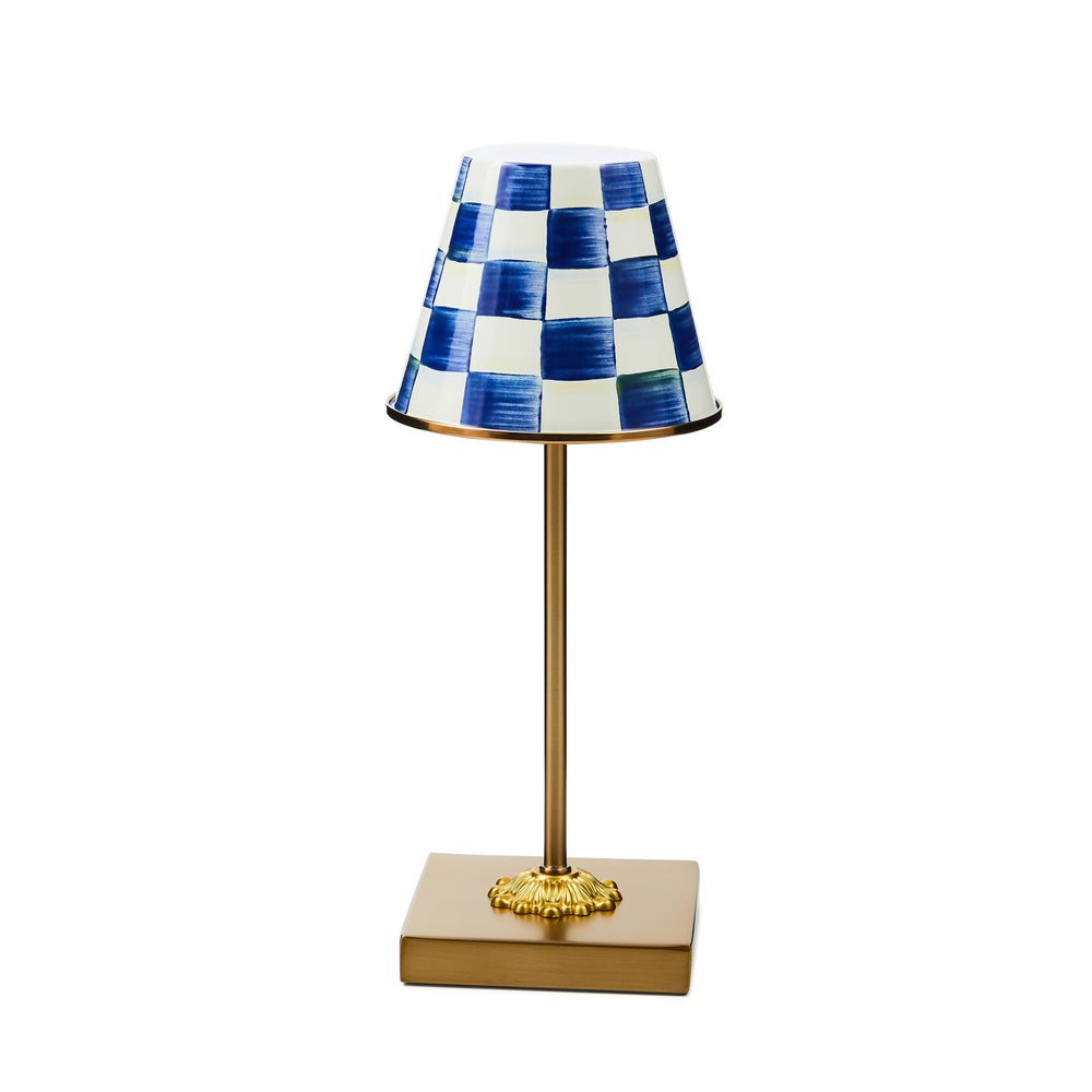LED Rechargeable Cafe Table Lamp | Royal Check image 0