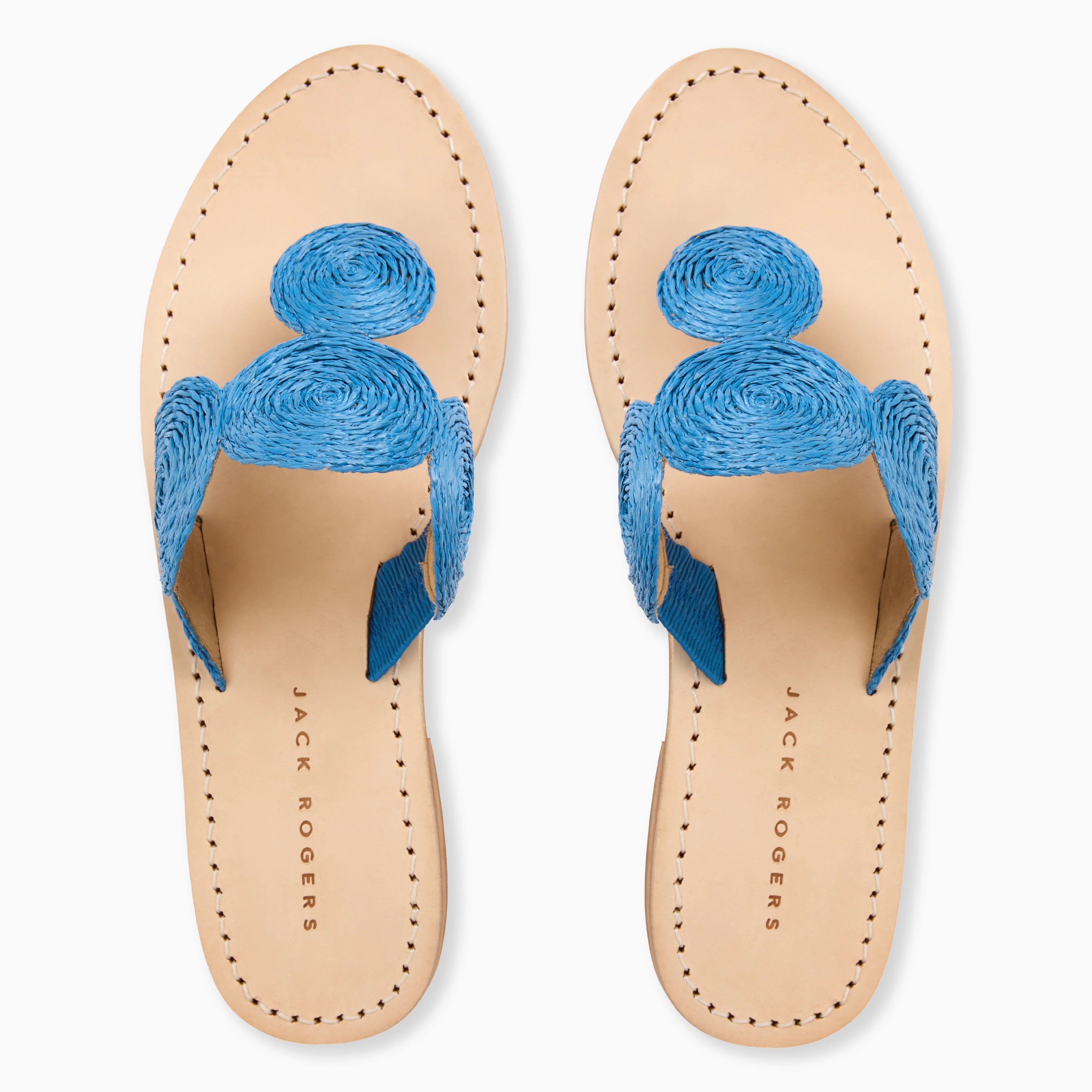 Jack Rogers Margo Raffia Sandal | Salt Water Blue image 1