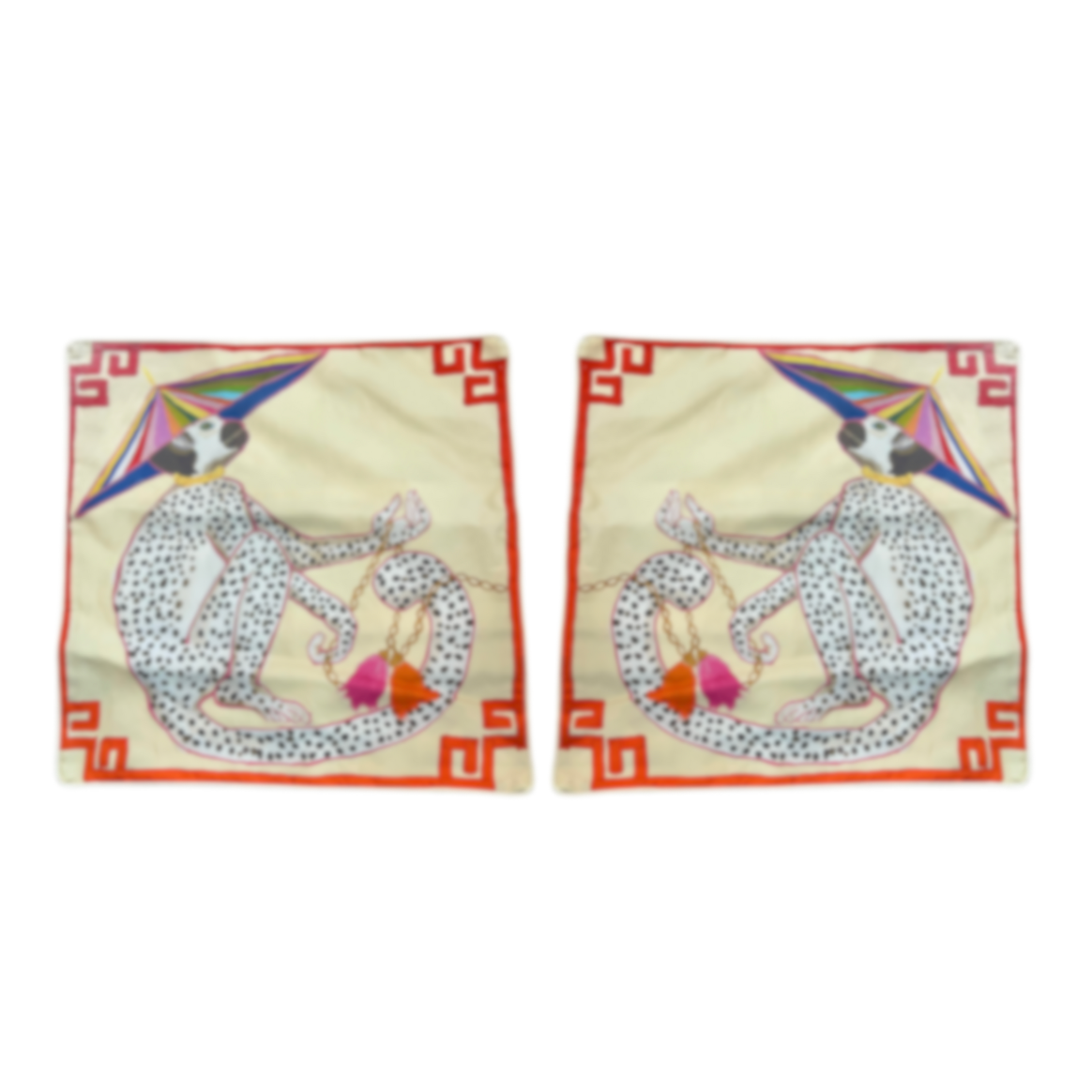 Paige Gemmel Pillow | Pucci Monkey Facing Left or Right | Multi image 0