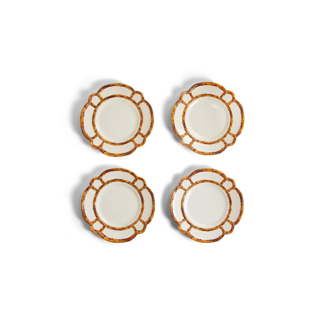 BAMBOO TOUCH DINNER PLATES | NATURAL | S/4 image 0
