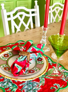 Quilted Placemat | Jungle Toile | Red/Green image 0