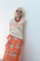 Wrap Skirt Long | Twin Cheetah | Orange image 1