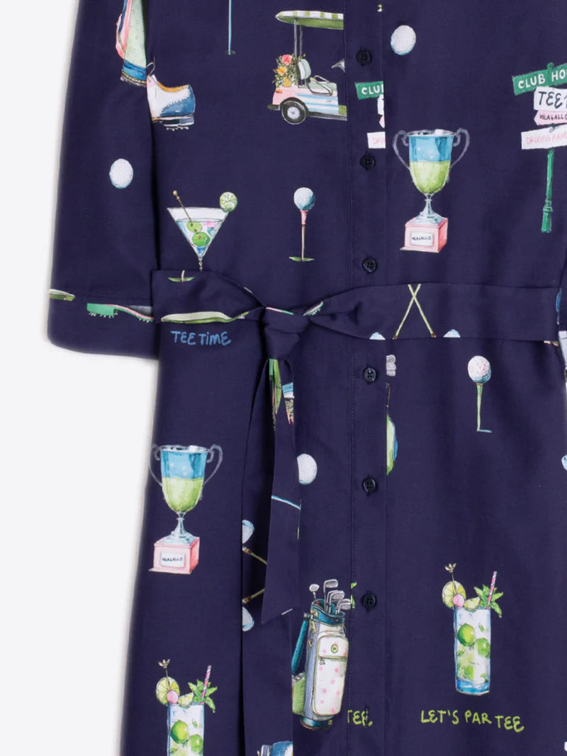 Golf Print Shirt Dress image 2