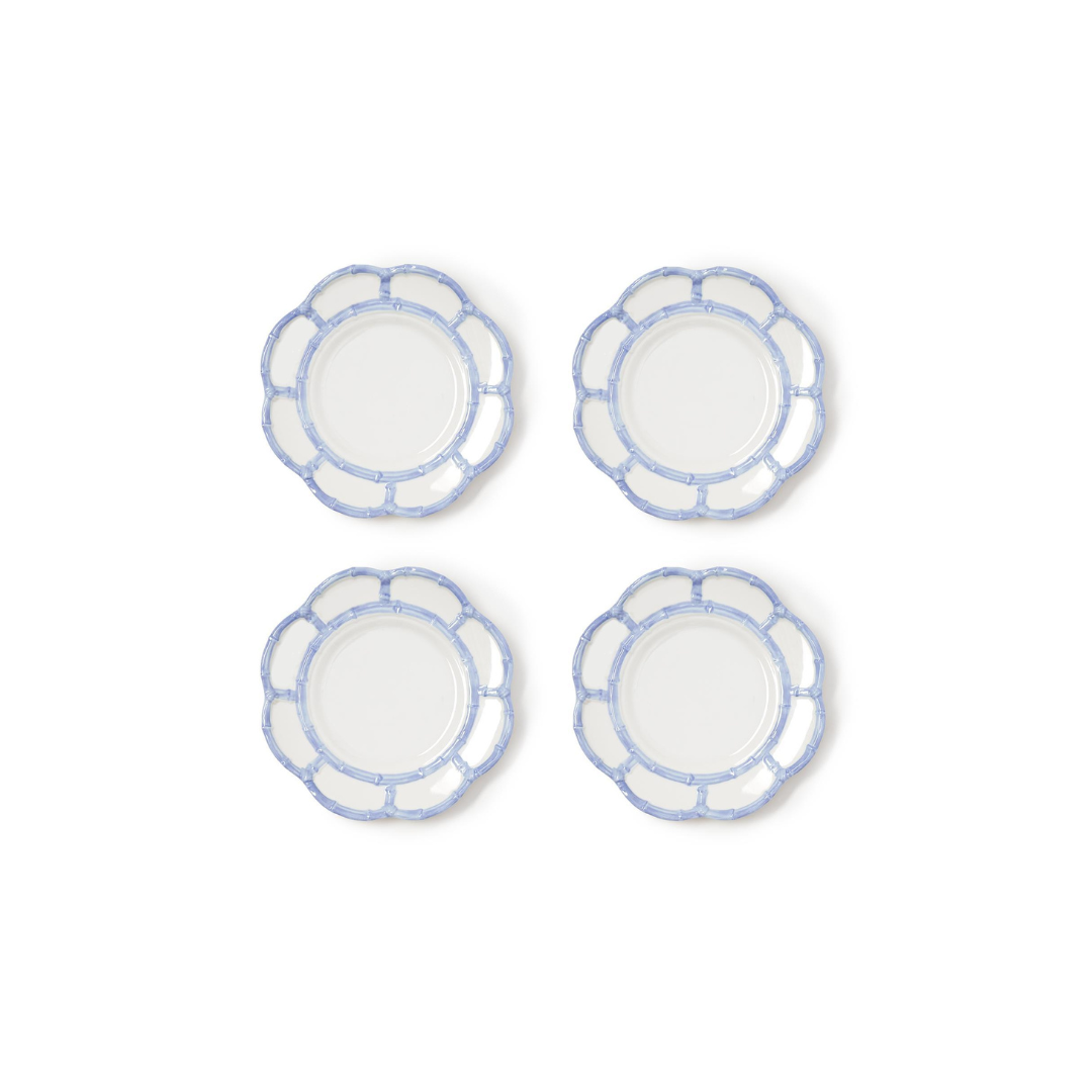 BAMBOO TOUCH SALAD/DESSERT PLATES | FRENCH BLUE | S/4 image 0