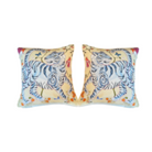 Paige Gemmel Pillow | Tiger Facing Left or Right | Blue image 0