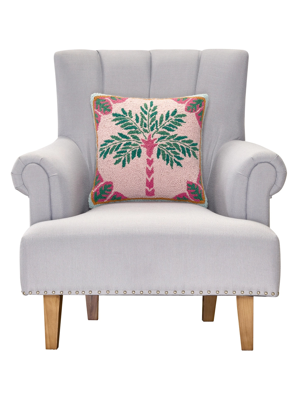 Preppy Palm Tree Hook Pillow image 2