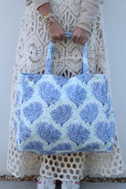 Tote Bag | Coral | Blue image 0