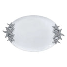 White Starfish Handled Serving Tray image 0