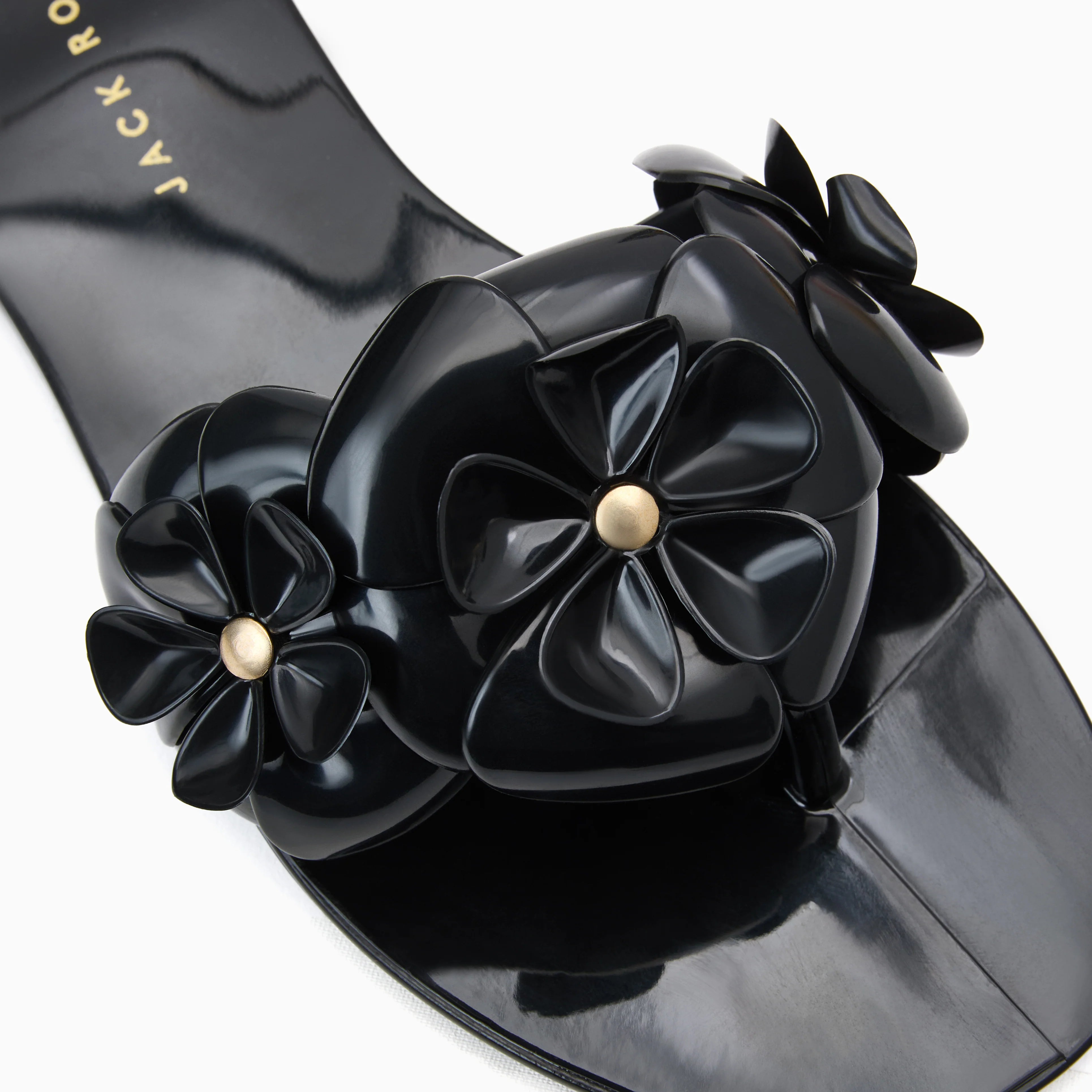 Jack Rogers Amelia Jelly Flip Flop | Black image 3