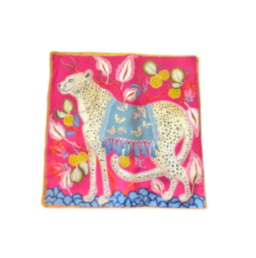 Paige Gemmel Pillow | Floral Cheetah Facing Left or Right | Pink image 2