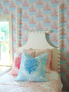 Limited Edition Medallion Sea Fan Sky Pillow Cover Welt image 2