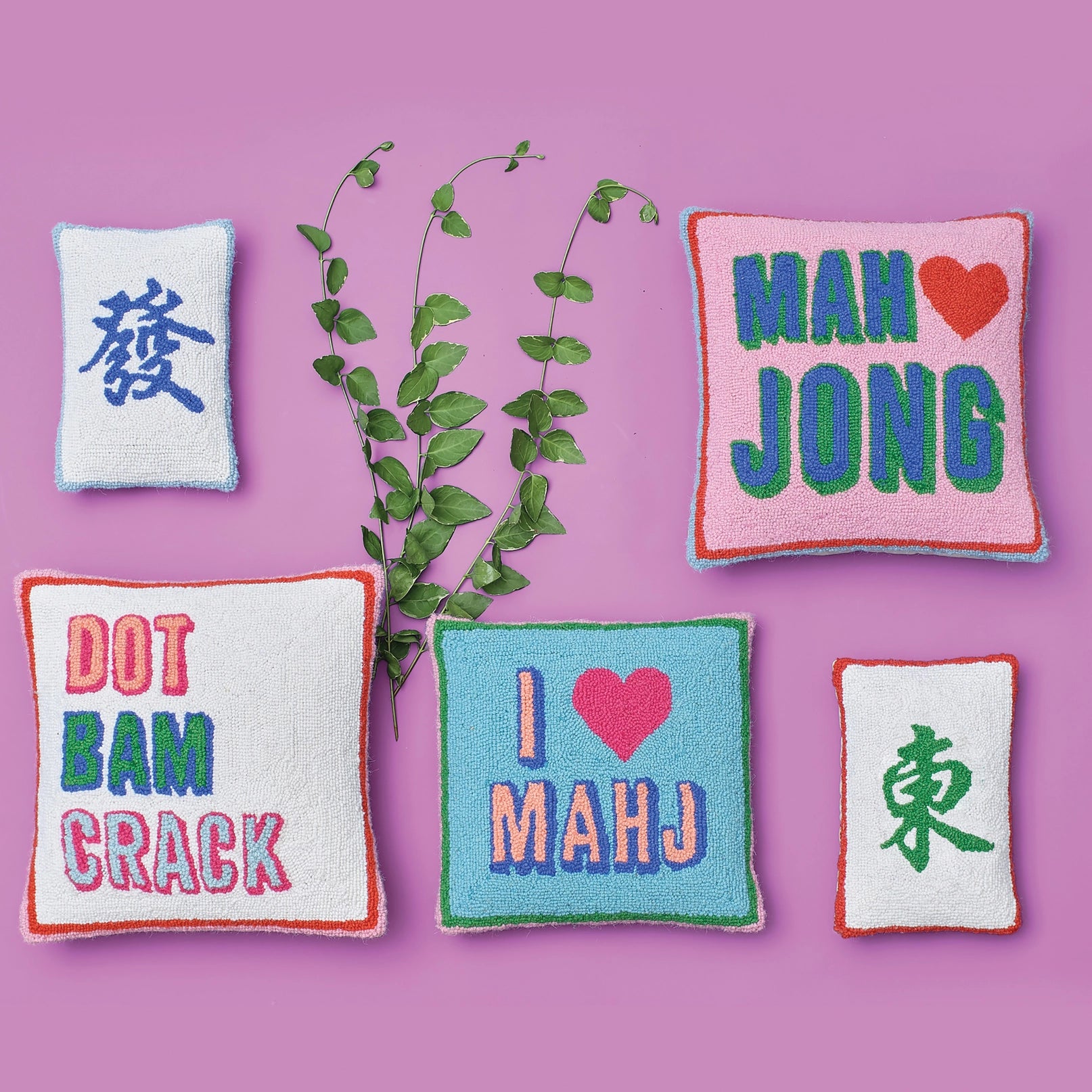 Mah Jong Hook Pillow - Ampersand image 2