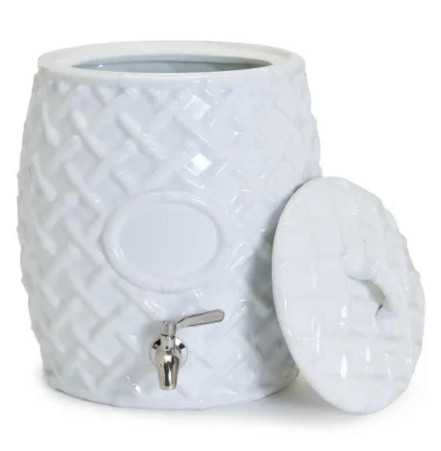 Faux Bamboo Beverage Dispenser image 1