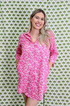 Boyfriend Dress | Ribbon | Pink image 1