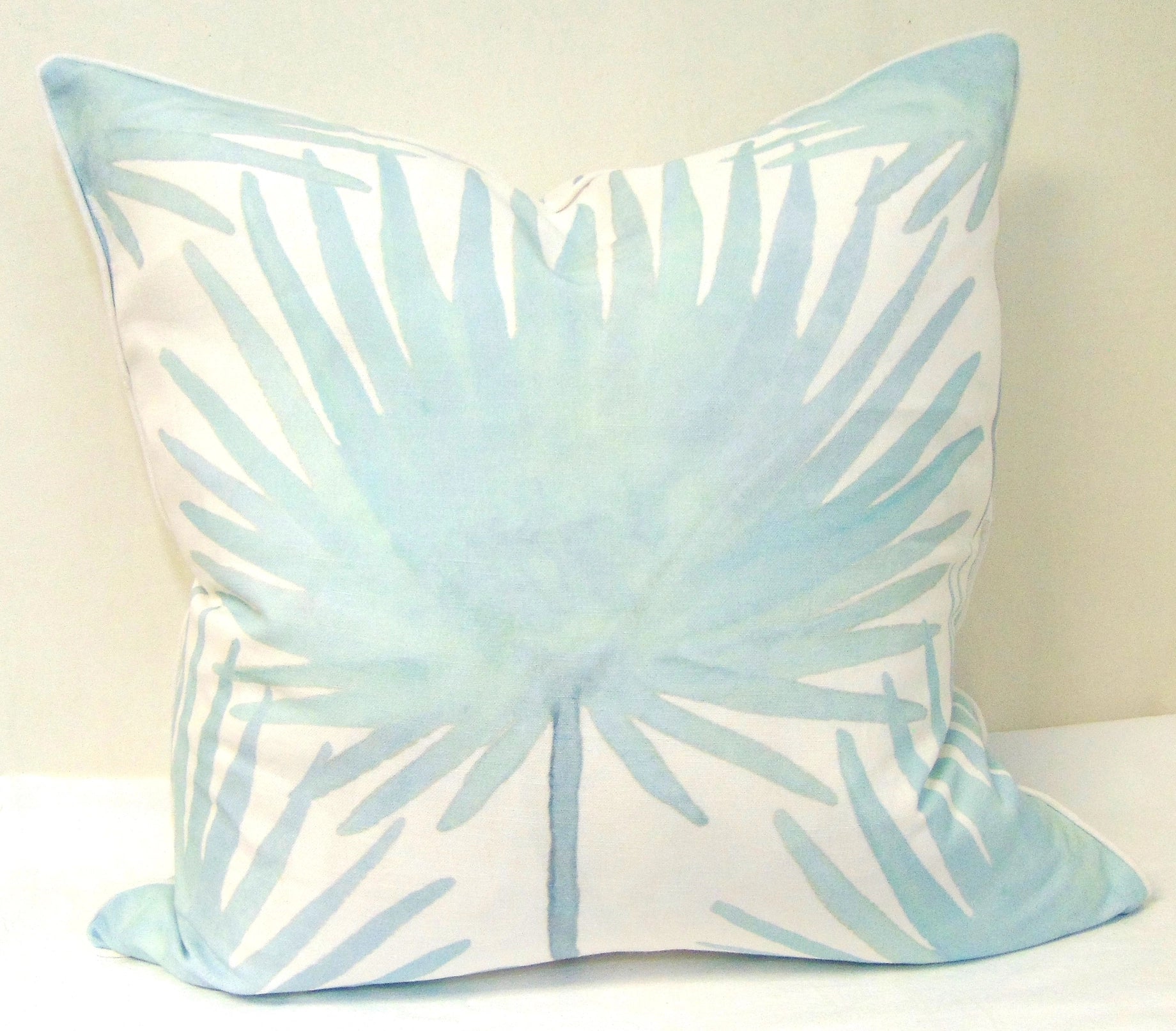 Limited Edition Palm Frond Pillow Cover with Welt image 0