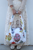 Puffer Tote Bag | Floral Block Print | Multi image 0