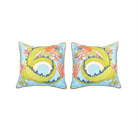 Paige Gemmel Pillow | Dragon Facing Left or Right | Aqua/Green image 0