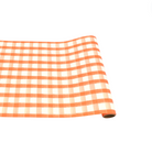 Orange Painted Check Table Runner image 0