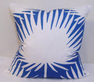 Limited Edition Denim Reverse Frond Pillow Cover with Welt image 0