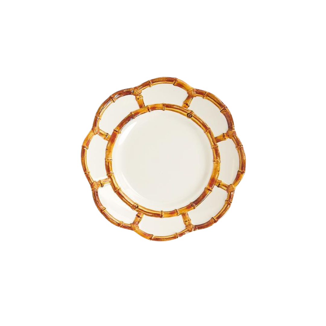 BAMBOO TOUCH SALAD/DESSERT PLATES | NATURAL | S/4 image 1