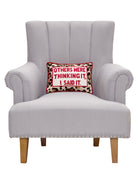 Others Were Thinking It Embroidered Pillow image 1