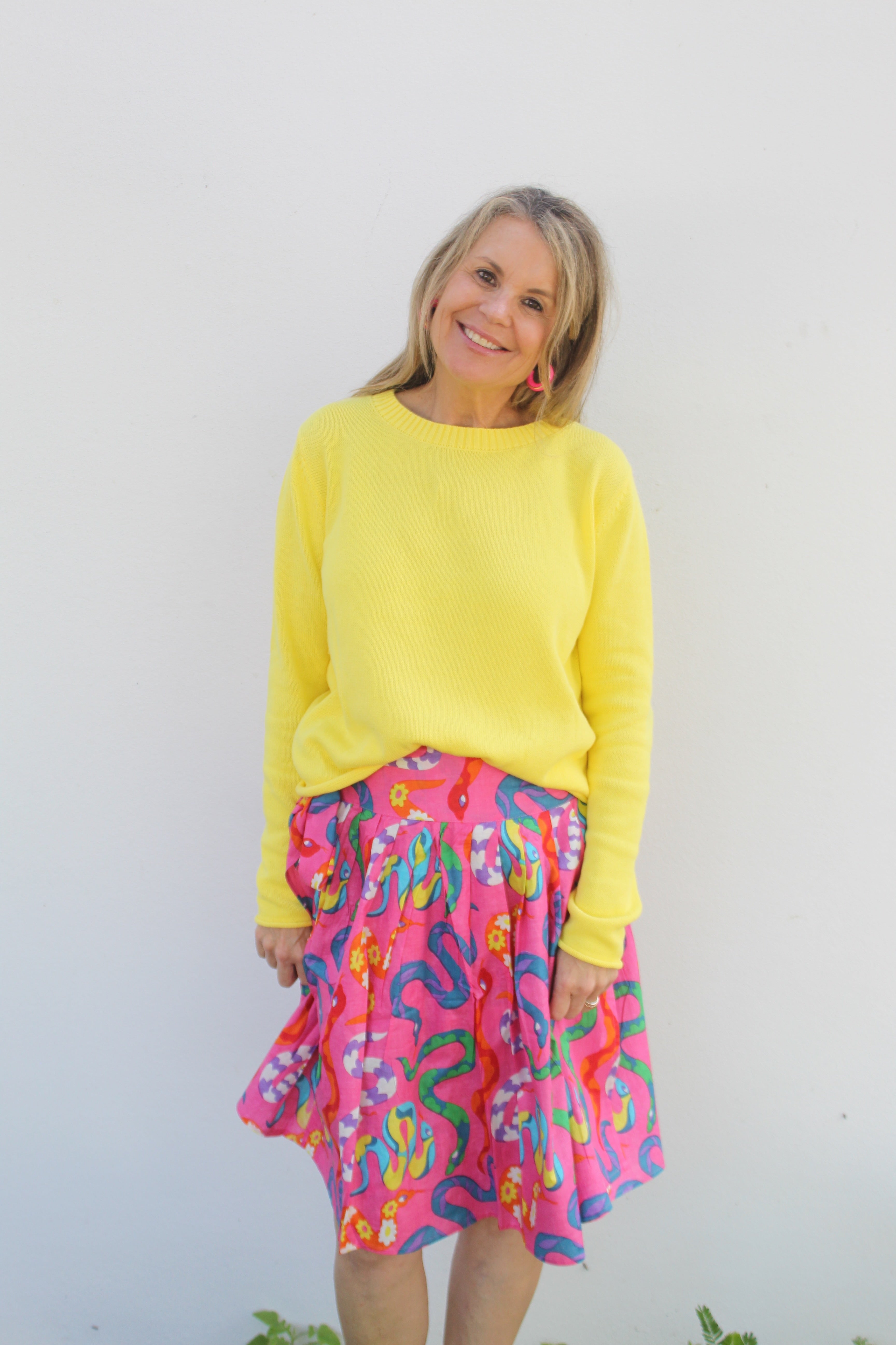 Wrap Skirt Short | Party Snakes | Pink image 2